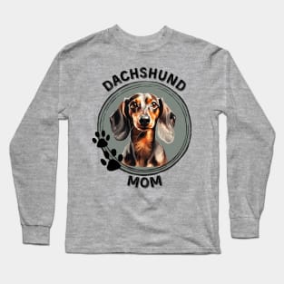 Dachshund Doxie Wiener Dog Mom Dog Breed Portrait T-Shirt Long Sleeve T-Shirt